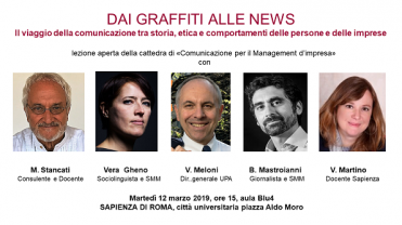 Dai graffiti alle news lezione aperta con Vittorio Meloni, Vera Gheno e Bruno Mastroianni