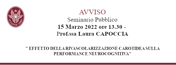 public seminar notice Prof. Laura Capoccia