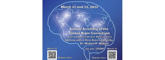 Virtual Global Brain Consortium Meeting 2023 is scheduled on March 22-23, 2023