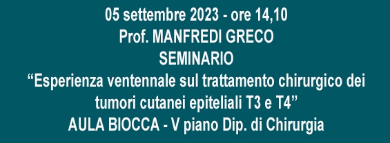 notizia seminario Prof. Greco
