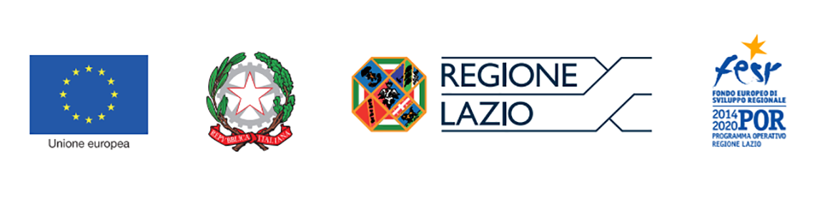 Insieme di loghi (Regione Lazio - Unione Europea - Ministero Salute)