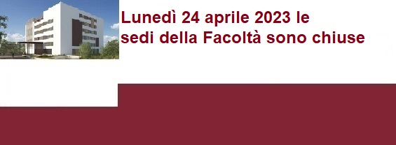 Lunedì 24 aprile 2023 chiusura programmata degli edifici di via dei Marsi e di Via Giorgio Nicola Papanicolau