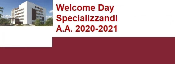 Welcome Day Specializzandi  A.A.2020-2021