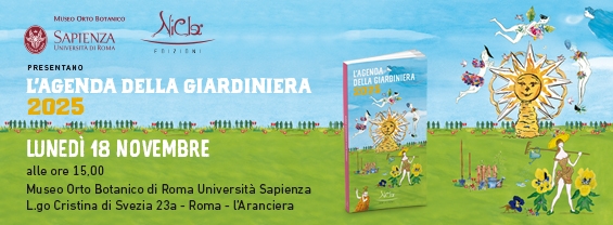 “L’Agenda della Giardiniera 2025” pubblicata da Nicla Edizioni Lunedì 18 novembre alle ore 15:00 | Aranciera dell'Orto Botanico di Roma