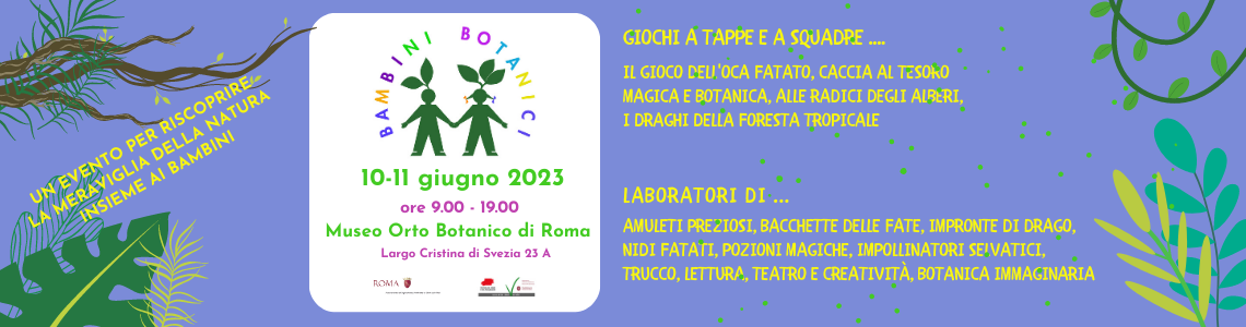 Bambini Botanici   10-11 giugno 2023