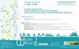 programma Convegno Internazionale Città pubblica e nuovo welfare. Una rete di reti per la rigenerazione urbana