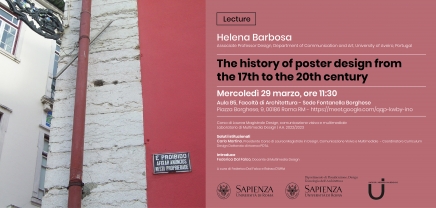 Lecture "The history of poster design from the 17th to the 20th century"  - Helena Barbosa