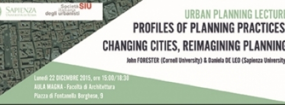 SEMINARIO:  "Profiles of Planning Practices. Changing Cities, Reimagining Planning",