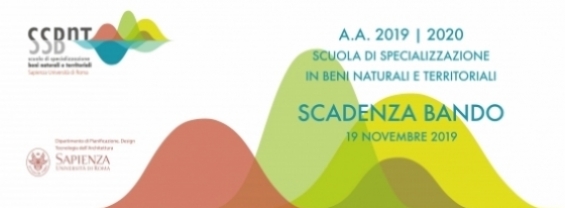 Bando relativo alla prova di accesso alla Scuola di specializzazione in Beni Naturali e Territoriali della Sapienza Università di Roma per l'AA 2019-2020
