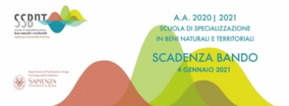 Bando relativo alla prova di accesso alla Scuola di specializzazione in Beni Naturali e Territoriali della Sapienza Università di Roma per l'AA 2020-2021.   