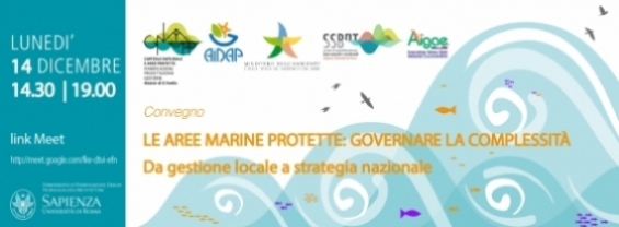Convegno "Le Aree Marine Protette: governare la complessità. Da gestione locale a strategia nazionale" 
