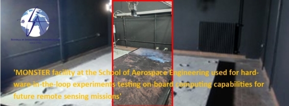 'MONSTER facility at the School of Aerospace Engineering used for hardware-in-the-loop experiments testing on-board computing capabilities for future remote sensing missions' 