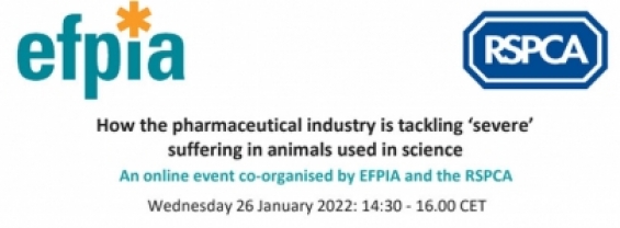 Locandina evento How the pharmaceutical industry is tackling severe suffering in animals used in science