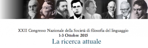 Convegno Società Filosofia del Linguaggio 2015